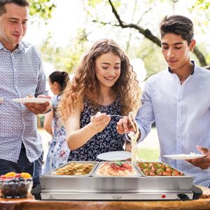 Garmin Quest 16510 Buffet Server - Large Capacity, 3 Trays Garmin Quest 16510 Buffet Server - Large Capacity, 3 Trays