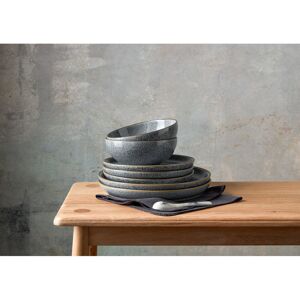 Denby Studio Grey 12 Piece Tableware Set Grey 12 Denby Studio Grey 12 Piece Tableware Set Grey 12