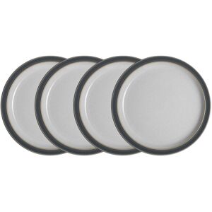 Denby Elements Dinner Plates Fossil Grey 26.5cm W X 3cm W Denby Elements Dinner Plates Fossil Grey 26.5cm W X 3cm W
