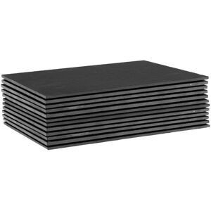 Argon Tableware Linea Rectangle Slate Placemats - 35cm x 25cm - Pack of 12 Black 25cm W x 35cm L Argon Tableware Linea Rectangle Slate Placemats - 35cm x 25cm - Pack of 12 Black 25cm W x 35cm L