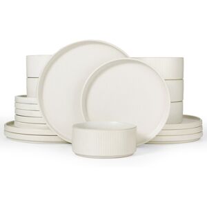 Brambly Cottage 18 Piece Stoneware Dinnerware Set - Service for 6 Matte White 18 Brambly Cottage 18 Piece Stoneware Dinnerware Set - Service for 6 Matte White 18