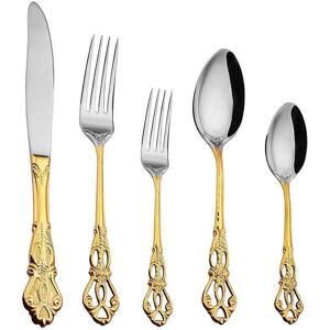 Mercer41 Cressida 30 Piece Stainless Steel Cutlery Set , Service for 6 Gold;Silver 30 Mercer41 Cressida 30 Piece Stainless Steel Cutlery Set , Service for 6 Gold;Silver 30