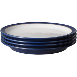 Denby Elements Dinner Plates Dark Blue 26.5cm W X 3cm W Denby Elements Dinner Plates Dark Blue 26.5cm W X 3cm W