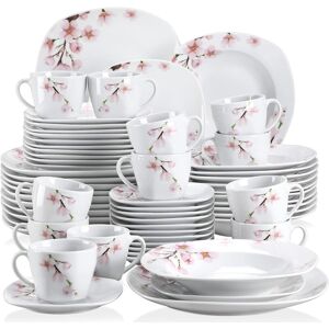Vancasso Porcelain Dinnerware - Set of 60 White 60 Vancasso Porcelain Dinnerware - Set of 60 White 60