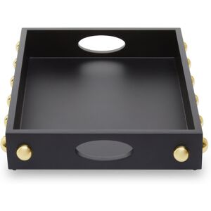 Fairmont Park Laureen Serving Tray Black 40cm W X 40cm D X 7cm H Fairmont Park Laureen Serving Tray Black 40cm W X 40cm D X 7cm H