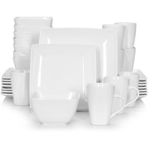 Vancasso Stoneware Dinnerware - Set of 32 White 32 Vancasso Stoneware Dinnerware - Set of 32 White 32