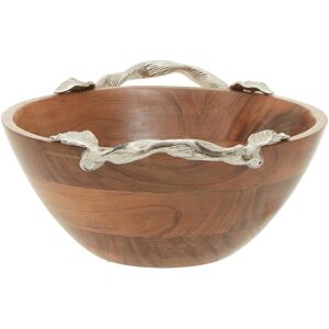 Alpen Home Climenhaga Serving Bowl Brown;Silver Alpen Home Climenhaga Serving Bowl Brown;Silver
