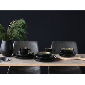 Creatable Nordic Fjord 10 Piece Dinnerware Set, Service for 2 Black;Green 10 Creatable Nordic Fjord 10 Piece Dinnerware Set, Service for 2 Black;Green 10