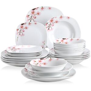 Vancasso 24 Piece Dinnerware Set, Service for 6 White 24 Vancasso 24 Piece Dinnerware Set, Service for 6 White 24