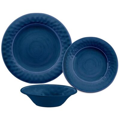 Brambly Cottage Surber 12 Piece Melamine Dinnerware Set Blue 1 Brambly Cottage Surber 12 Piece Melamine Dinnerware Set Blue 1
