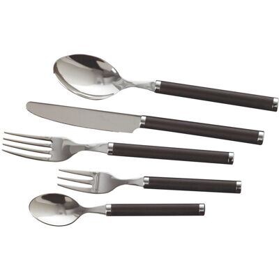 Villeroy & Boch Play! 24 Piece 18/10 Stainless Steel Cutlery Set, Service for 6 Brown 24 Villeroy & Boch Play! 24 Piece 18/10 Stainless Steel Cutlery Set, Service for 6 Brown 24