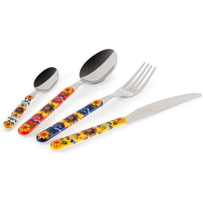 Excelsa Trinacria Cutlery Set 24 Pieces Multicolour 24 Excelsa Trinacria Cutlery Set 24 Pieces Multicolour 24