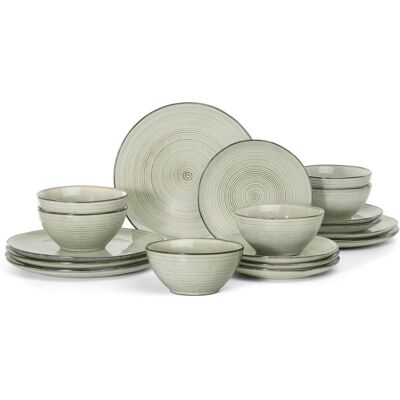 Richmount 18 Piece Stoneware Dinnerware Set - Service for 6 Castle Wall Richmount 18 Piece Stoneware Dinnerware Set - Service for 6 Castle Wall