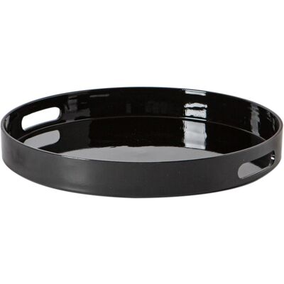Argon Tableware - Round Serving Trays - 33cm - Set of 6 Black 33cm W X 33cm L X 4cm H Argon Tableware - Round Serving Trays - 33cm - Set of 6 Black 33cm W X 33cm L X 4cm H