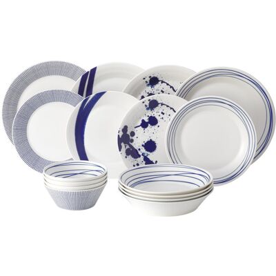 Royal Doulton, 1815 Pacific - 16 Piece Dinnerware Set, Service for 4 16 Royal Doulton, 1815 Pacific - 16 Piece Dinnerware Set, Service for 4 16