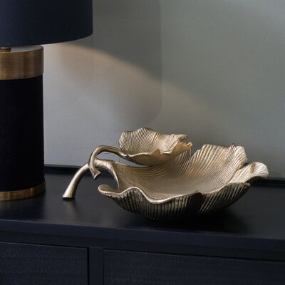 Canora Grey Aluminium Decorative Plate Gold Canora Grey Aluminium Decorative Plate Gold