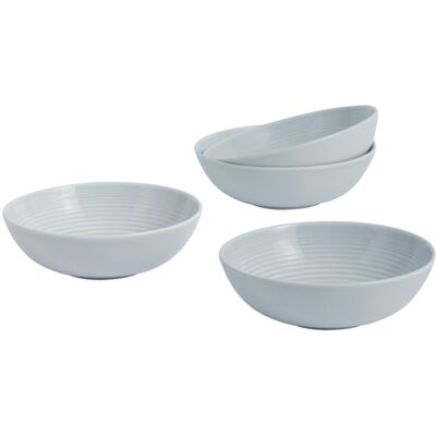 Royal Doulton, Gordon Ramsay Maze - Cereal Bowls Light Grey 4 Royal Doulton, Gordon Ramsay Maze - Cereal Bowls Light Grey 4