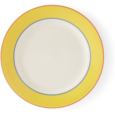 Kit Kemp, Calypso - Bone China Dinner Plates Yellow 29.3cm W X 29cm W Kit Kemp, Calypso - Bone China Dinner Plates Yellow 29.3cm W X 29cm W