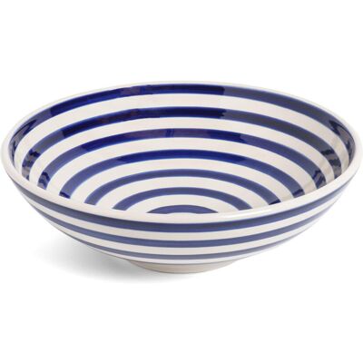 Breakwater Bay Bridgeville Serving Bowl White;Blue 10cm H x 32cm W Breakwater Bay Bridgeville Serving Bowl White;Blue 10cm H x 32cm W
