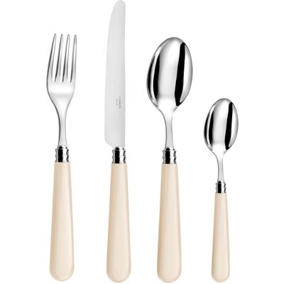 CAPDECO Altea 24 Piece Cutlery Set, Service for 6 Ivory 24 CAPDECO Altea 24 Piece Cutlery Set, Service for 6 Ivory 24