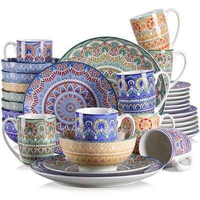 Vancasso 32 Piece Dinnerware Set, Service for 8 Assorted Vancasso 32 Piece Dinnerware Set, Service for 8 Assorted