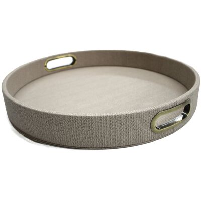 Brayden Studio Bijender Tray Brown 42cm W X 42cm D X 6cm H Brayden Studio Bijender Tray Brown 42cm W X 42cm D X 6cm H