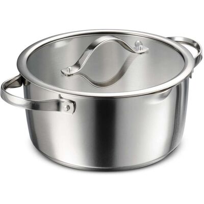 Tramontina 6 Pcs. Tempo Stainless Steel Cookware Set Silver 6 Tramontina 6 Pcs. Tempo Stainless Steel Cookware Set Silver 6