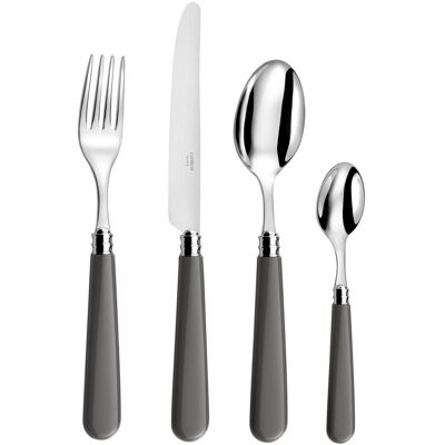 CAPDECO Altea 24 Piece Cutlery Set, Service for 6 Grey 24 CAPDECO Altea 24 Piece Cutlery Set, Service for 6 Grey 24