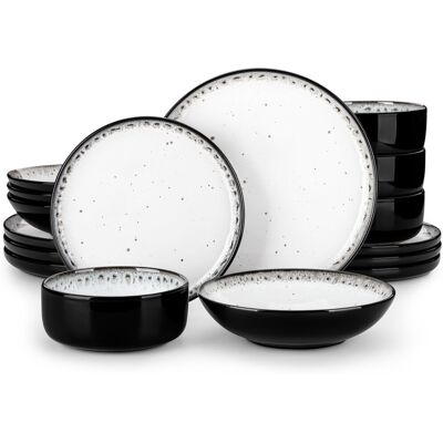 Vancasso 16 Piece Dinnerware Set - Service for 4 Cream 16 Vancasso 16 Piece Dinnerware Set - Service for 4 Cream 16