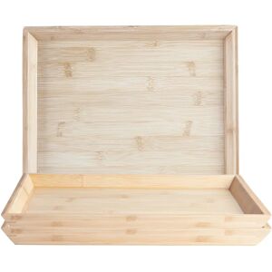 Argon Tableware - Bamboo Serving Tray - 33 x 25cm 2.5 H x 33.0 W x 33.0 D cm