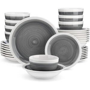 House of Hampton 32-Piece Dinner Sets Modern Dinnerware Set for 8 gray