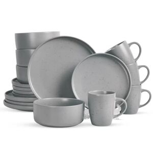 ROYALFORD Dinnerware - Set of 16 gray