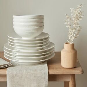 Denby Arc 12 Piece Tableware Set white