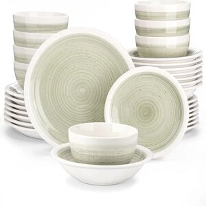 House of Hampton 32-Piece Dinner Sets Modern Dinnerware Set for 8 white