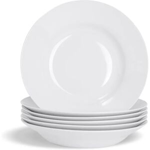 Argon Tableware - Classic Soup Bowls - 23cm - White white 4.3 H x 23.0 W x 23.0 D cm