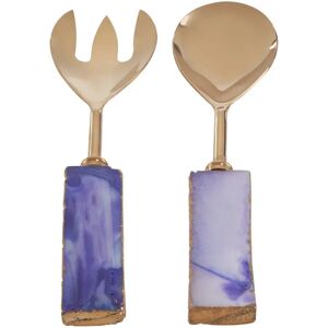 World Menagerie Nordin 2 Piece Salad Servers Set blue 5.0 W cm