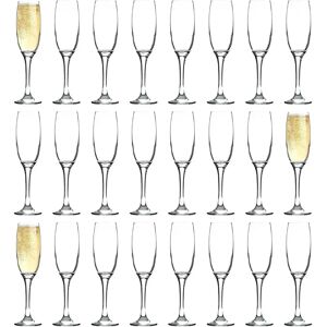 Argon Tableware - Classic Champagne Flutes - 220ml - Clear 23.0 H x 5.4 W cm