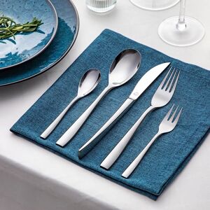 Vancasso 30 Piece Tableware Cutlery Set For 6 Include Dinner Forks/Spoons/Knives Mirror Polished gray