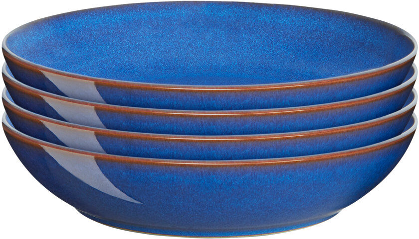 Denby Imperial Blue Set of 4 Alt Pasta Bowls Blue 36.9ml