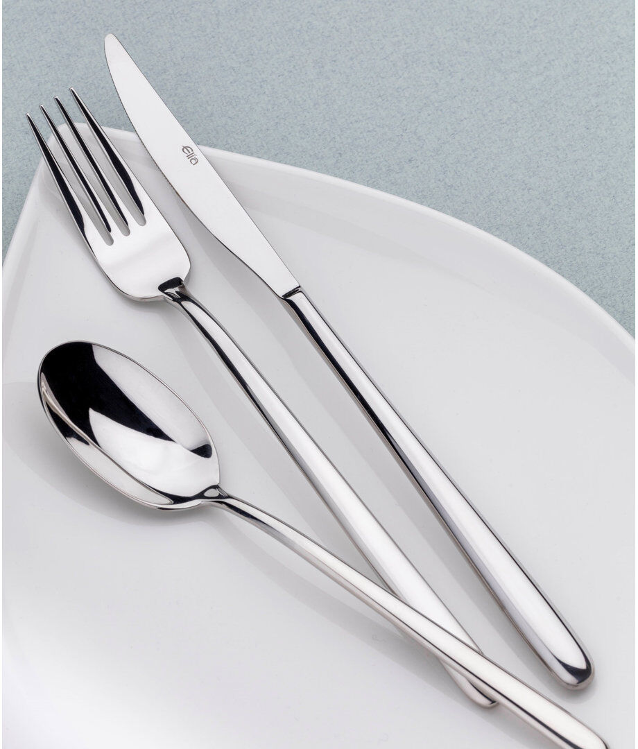 Elia Line 24 Piece 18/10 Stainless Steel Cutlery Set Service for 6 Silver 24
