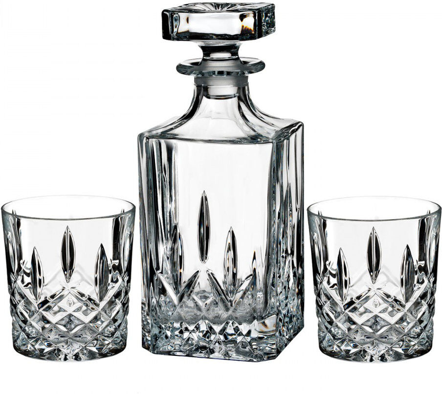 Waterford, Marquis Markham - Decanter & 2 Double Old Fashioned Glasses Clear 0.95L