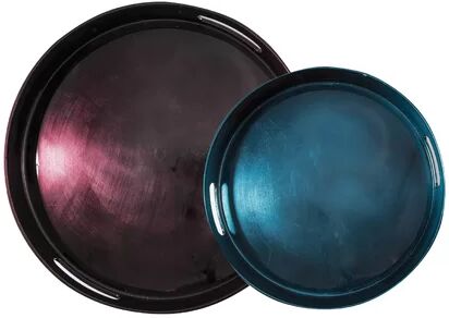 Aulica 2 Piece Melamine Platter Set Aulica  - Size: 6cm H X 1cm W X 15cm D Aulica 2 Piece Melamine Platter Set Aulica  - Size: 6cm H X 1cm W X 15cm D