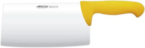 Arcos Chinese Cleaver Arcos Handle Colour: Yellow, Blade Length: 20cm  - Size: 44cm H X 22cm W X 2cm D