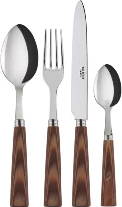 Sabre Paris Nature 24 Piece 18/10 Stainless Steel Cutlery Set, Service for 6 Sabre Paris Sabre Paris Nature 24 Piece 18/10 Stainless Steel Cutlery Set, Service for 6 Sabre Paris