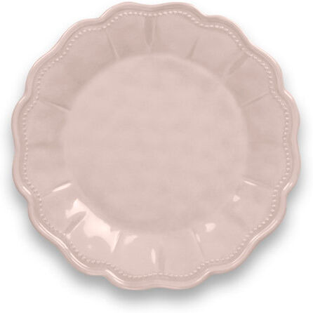 Tar Hong Saville Scallop 23cm Melamine Salad Plate (Set of 4) Tar Hong Colour: Pearl Blush  - Size: Tar Hong Saville Scallop 23cm Melamine Salad Plate (Set of 4) Tar Hong Colour: Pearl Blush  - Size: