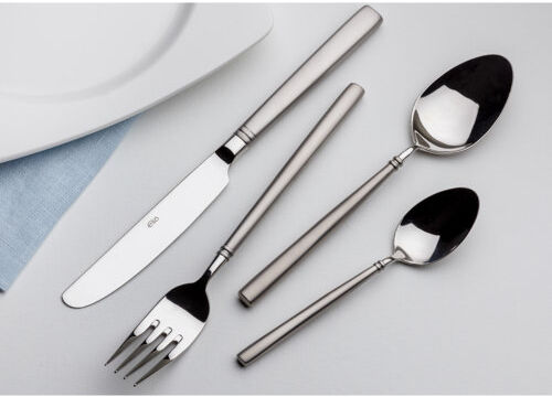 Elia Tiara 24 Piece 18/10 Stainless Steel Cutlery Set, Service for 6 Elia  - Size: 15cm H X 26cm W X 16cm D Elia Tiara 24 Piece 18/10 Stainless Steel Cutlery Set, Service for 6 Elia  - Size: 15cm H X 26cm W X 16cm D