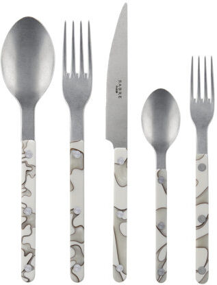 Sabre Paris Bistrot 5 Piece 18/10 Stainless Steel Cutlery Set Service for 1 Sabre Paris Colour: Ivory Sabre Paris Bistrot 5 Piece 18/10 Stainless Steel Cutlery Set Service for 1 Sabre Paris Colour: Ivory