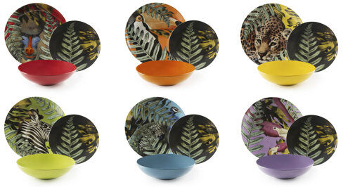 Bay Isle Home Dostie 18 Piece Dinnerware Set Bay Isle Home  - Size: 45cm W X 30cm D Bay Isle Home Dostie 18 Piece Dinnerware Set Bay Isle Home  - Size: 45cm W X 30cm D