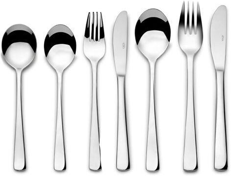 Elia Fedora 18/10 Cutlery 42 Piece Cutlery Set, Service for 6 Elia  - Size: 2cm H x 24cm W x 24cm D Elia Fedora 18/10 Cutlery 42 Piece Cutlery Set, Service for 6 Elia  - Size: 2cm H x 24cm W x 24cm D