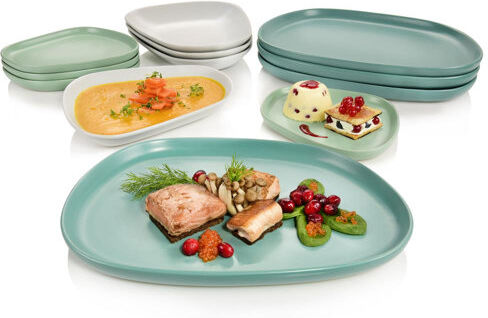 Brayden Studio Marsham 12 Piece Dinnerware Set, Service for 4 Brayden Studio  - Size: 90cm H X 40cm W X 27cm D Brayden Studio Marsham 12 Piece Dinnerware Set, Service for 4 Brayden Studio  - Size: 90cm H X 40cm W X 27cm D